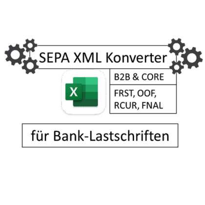 SEPA XLM Konverter für Bank Lastschriften