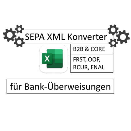 SEPA XLM Konverter Überweisungen